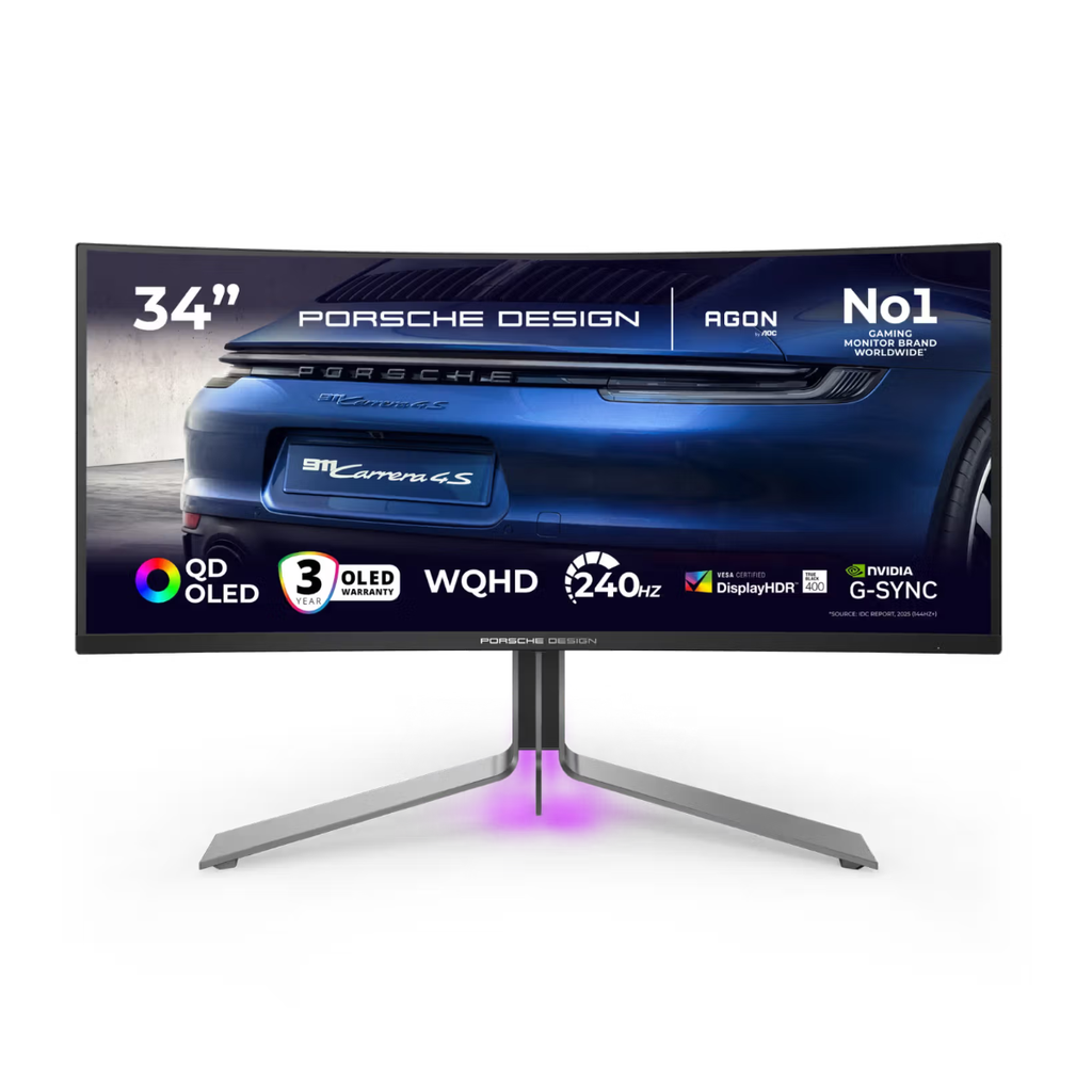 Monitor 34'' AOC PD34 UWQHD 240Hz
